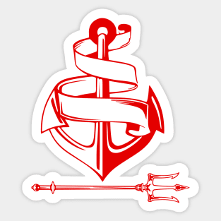 Anchor & Trident Sticker